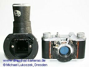 Aldonar Kolibri oder Spiegel-Altix bestehend aus Spiegelreflexeinrichtung und Altix-III-Kamera