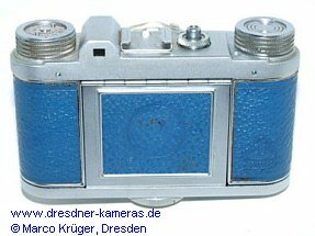 Altix V (blaue Echtleder-Variante mit matt verchromten Rckwandklappenrahmen)