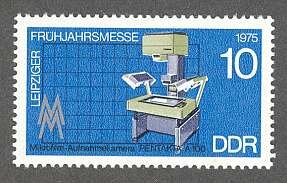 1975 - Leipziger Messe, Pentakta A100 Mikrofilmsystem, Michel-Nr. 2023
