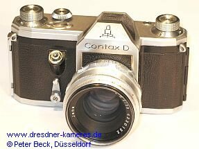 Contax D #91861 mit Biotar 1:2/58mm; mit grerer Gravur des Ernemannturms