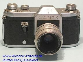 Contax S Ausfhrung D #1892 mit Tessar 1:2,8/50; mit Blindabdeckung an Stelle des Vorlaufwerkes