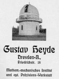 G. Heyde, Sternwarte 1909