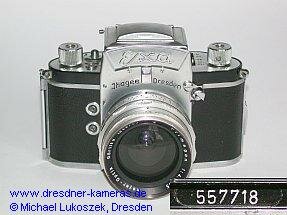 Exa #557718 mit Meyer Primagon 4,5/35; Frontplatte geprgt (1960)