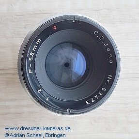 C.Z. Jena 1:2 F=58mm Nr. 63473, Namensvariante des Biotar 2/58 C.Z. Jena 1:2 F=58mm Nr. 63473, Namensvariante des Biotar 2/58