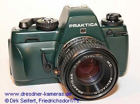 Praktica BX 20 S in der grnen Ausfhrung fr Foto Greiss Leverkusen (ohne Bezeichnung BX 20 S)