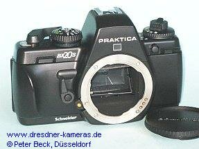 Praktica BX 20 S in der Japan (Fernost)-Ausfhrung mit "Schneider"-Schriftzug