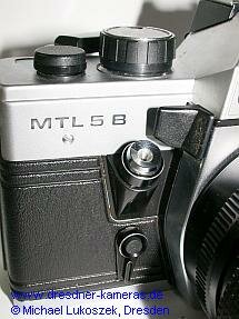 Praktica MTL 5 B (spte Version mit Zeitenknopf und Auslser fr Vorlaufwerk aus schwarzem Kunststoff)
