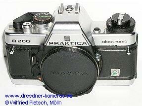 Praktica B 200 chrom mit gedrucktem Schild Cattaneo Praktica B 200 chrom mit gedrucktem Schild Cattaneo