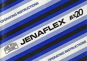 Bedienungsanleitung zur Jenaflex BX 20