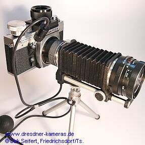 Praktica RTL Astro/Micro Convertible (Praktica VLC 2) - patentierte pneumatische Spiegel-Auslse-Vorrichtung