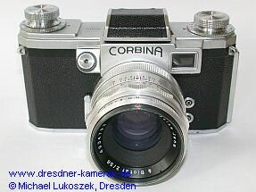 Corbina #54182 mit Biotar 2/58 und interner Springblendenauslsung (Praktina-FX-Exportversion fr den US-Markt)