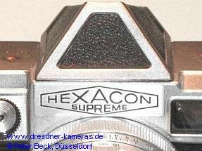 Hexacon Supreme #35150 mit B 2/58 (Praktina-FX-Exportversion fr den US-Markt)