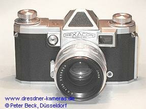 Hexacon Supreme #35150 mit B 2/58 (Praktina-FX-Exportversion fr den US-Markt)