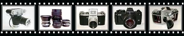 Aldonar Kolibri, Pentacon-six-Objektive, Praktica FX, Praktica BX10DX, Exakta-Varex-Funktionsmodell